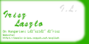 irisz laszlo business card